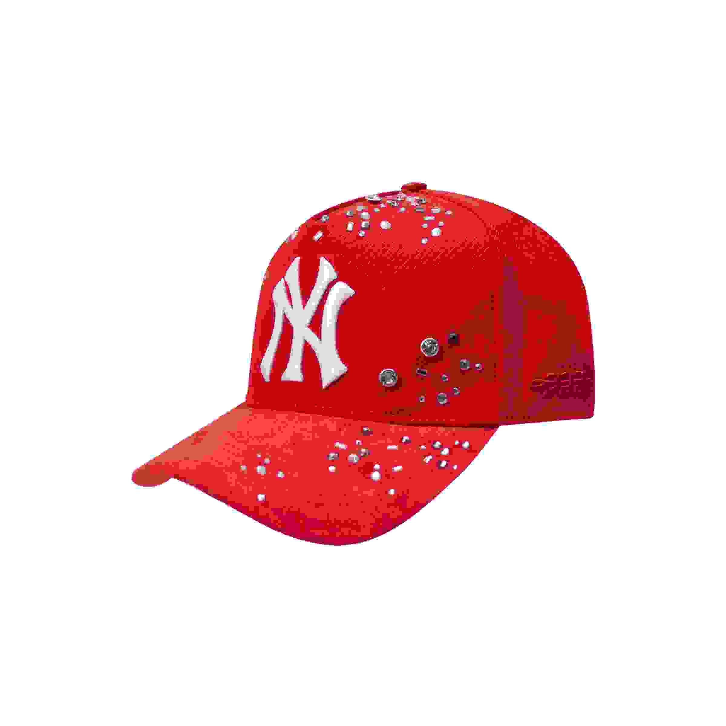 Pro Standard New York Yankees Iced Out Red Snapback Hat